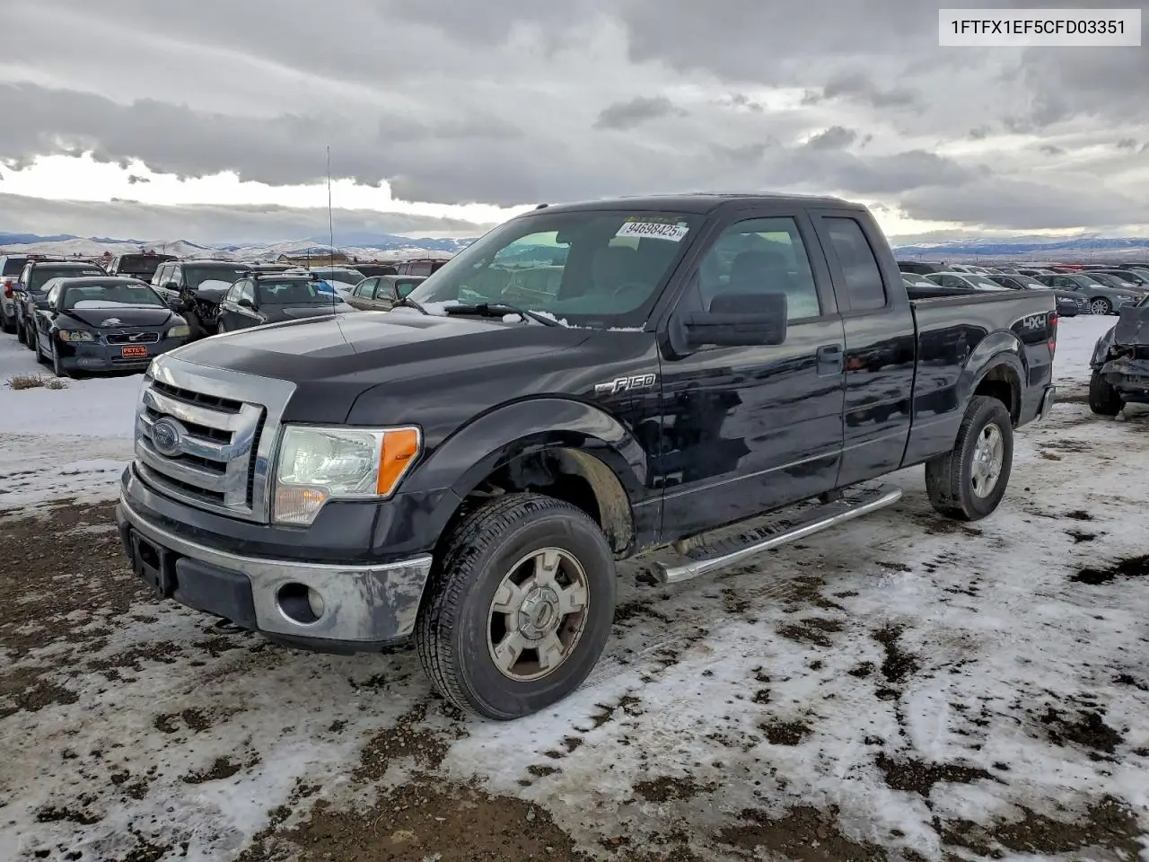 1FTFX1EF5CFD03351 2012 Ford F150 Super Cab