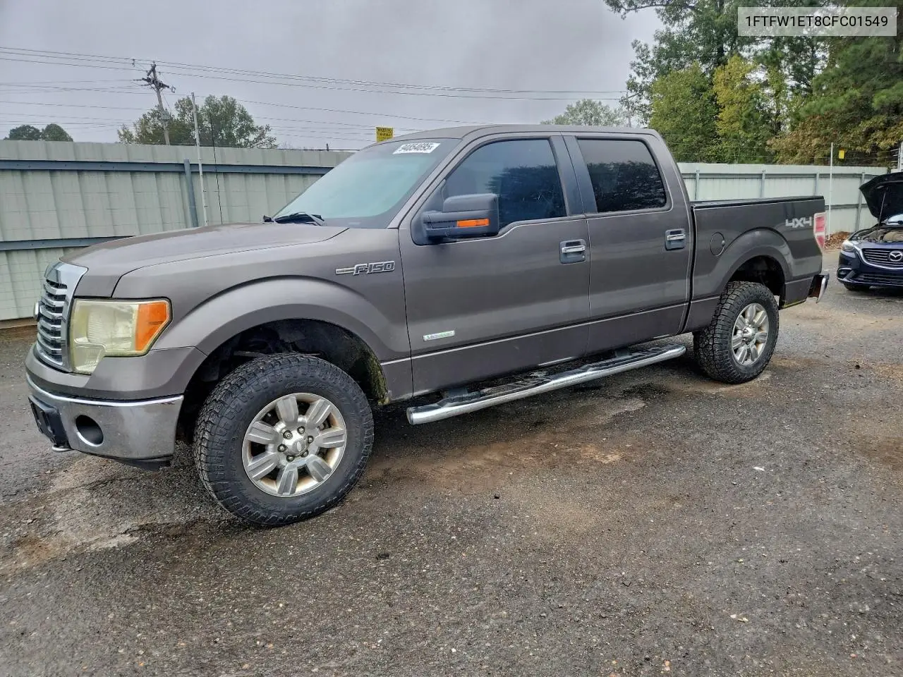 1FTFW1ET8CFC01549 2012 Ford F150 Supercrew