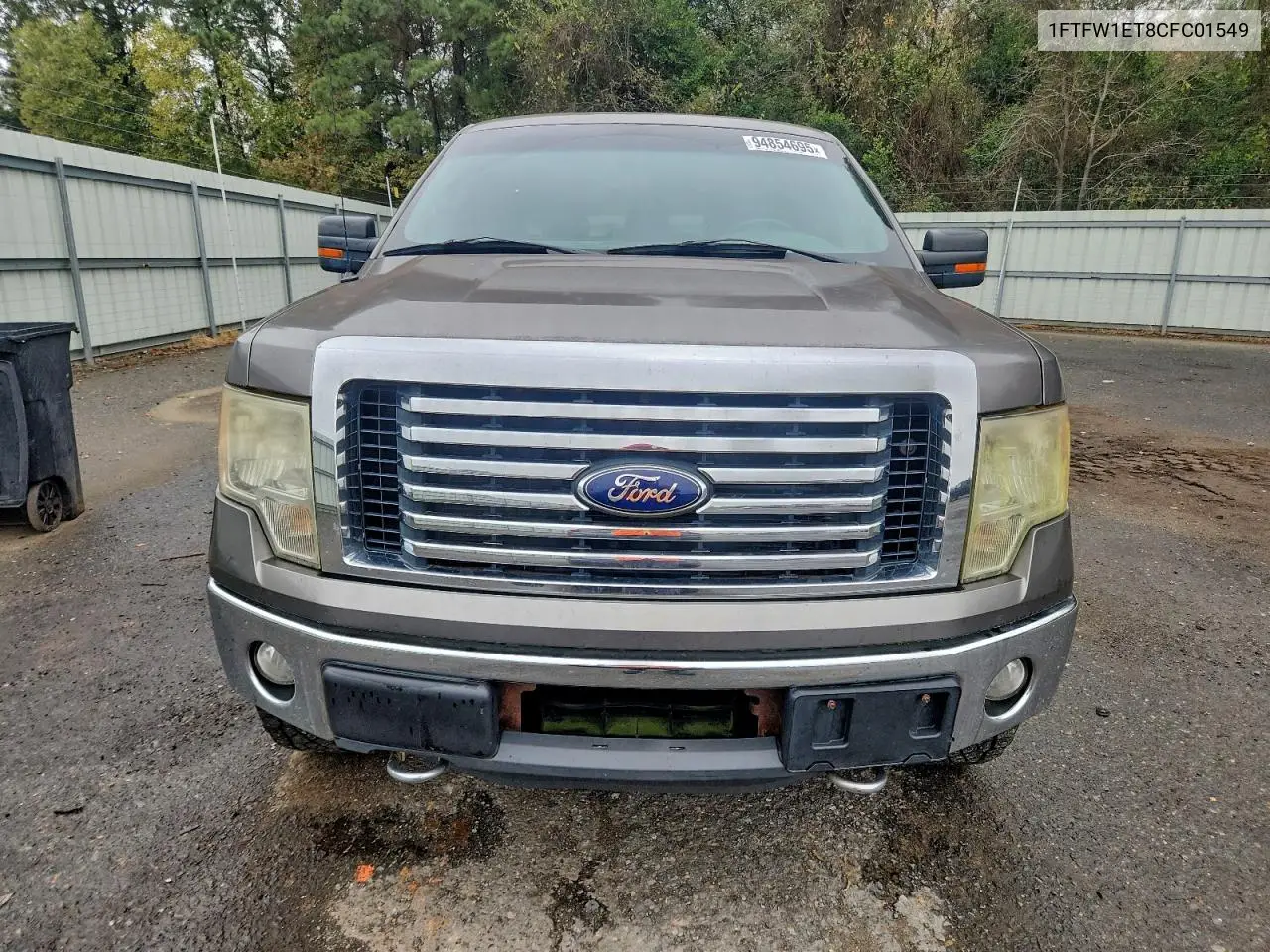 1FTFW1ET8CFC01549 2012 Ford F150 Supercrew