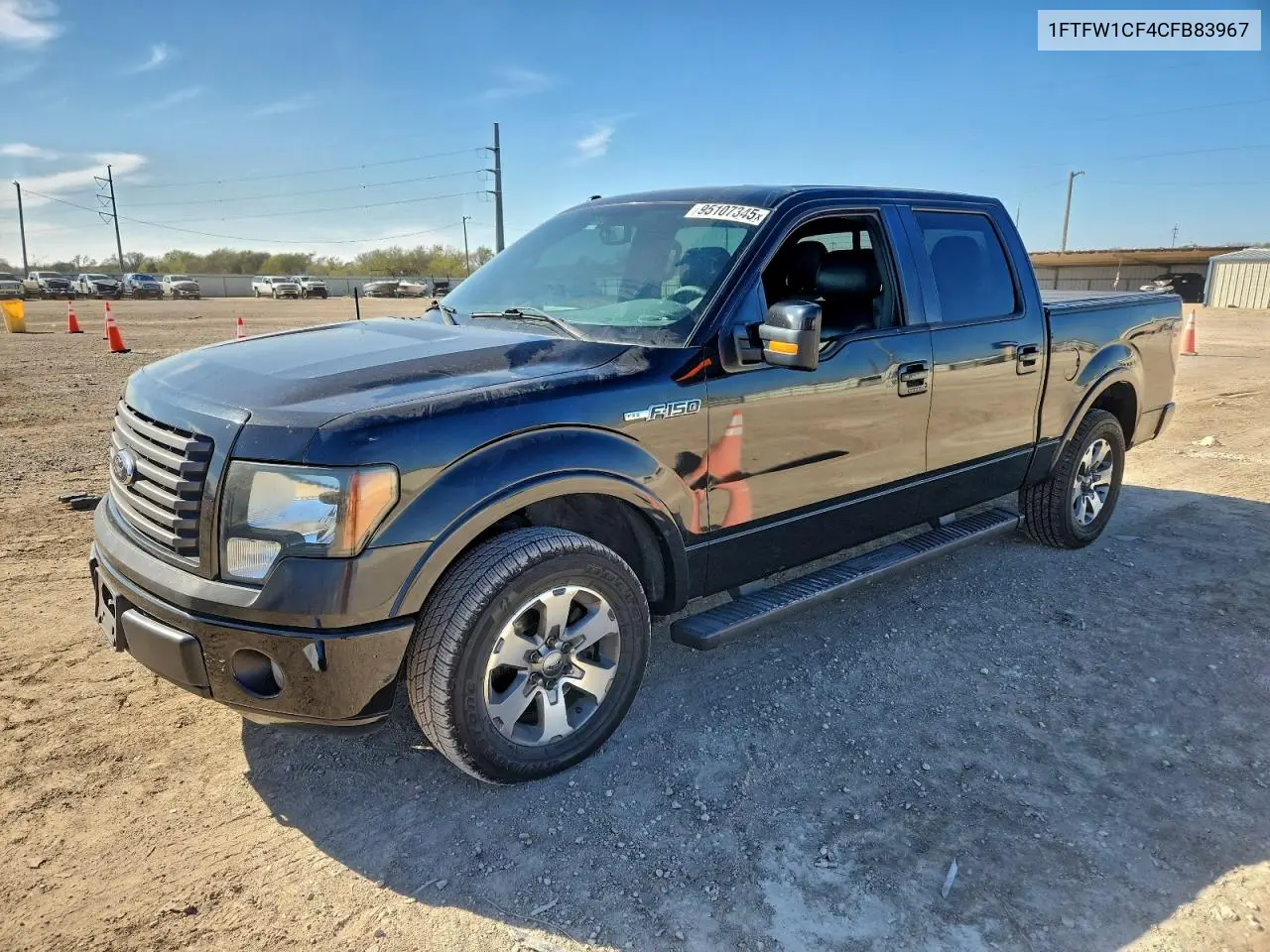1FTFW1CF4CFB83967 2012 Ford F150 Supercrew