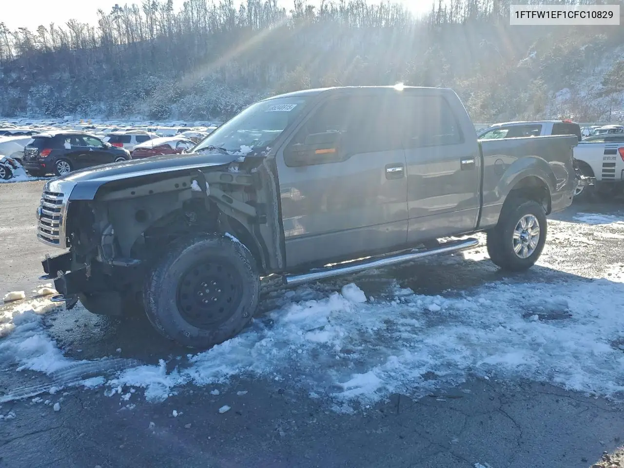 1FTFW1EF1CFC10829 2012 Ford F150 Supercrew