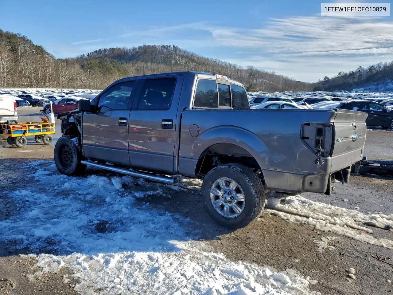 1FTFW1EF1CFC10829 2012 Ford F150 Supercrew