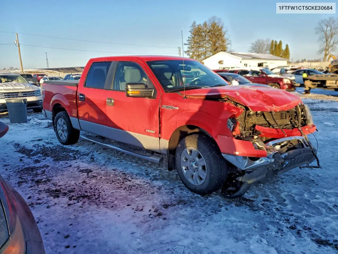 1FTFW1CT5CKE30684 2012 Ford F150 Supercrew