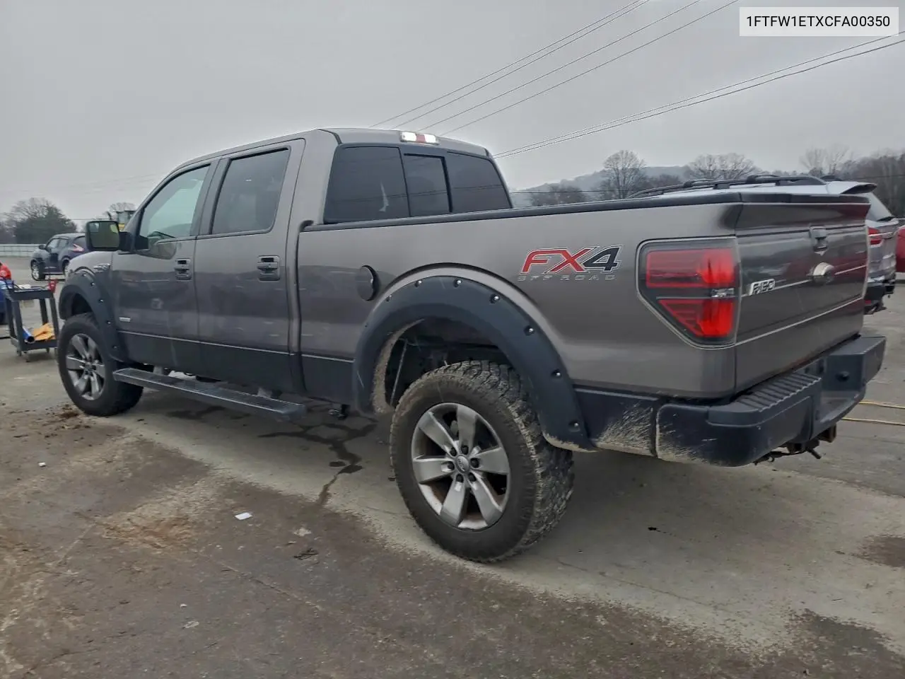 1FTFW1ETXCFA00350 2012 Ford F150 Supercrew