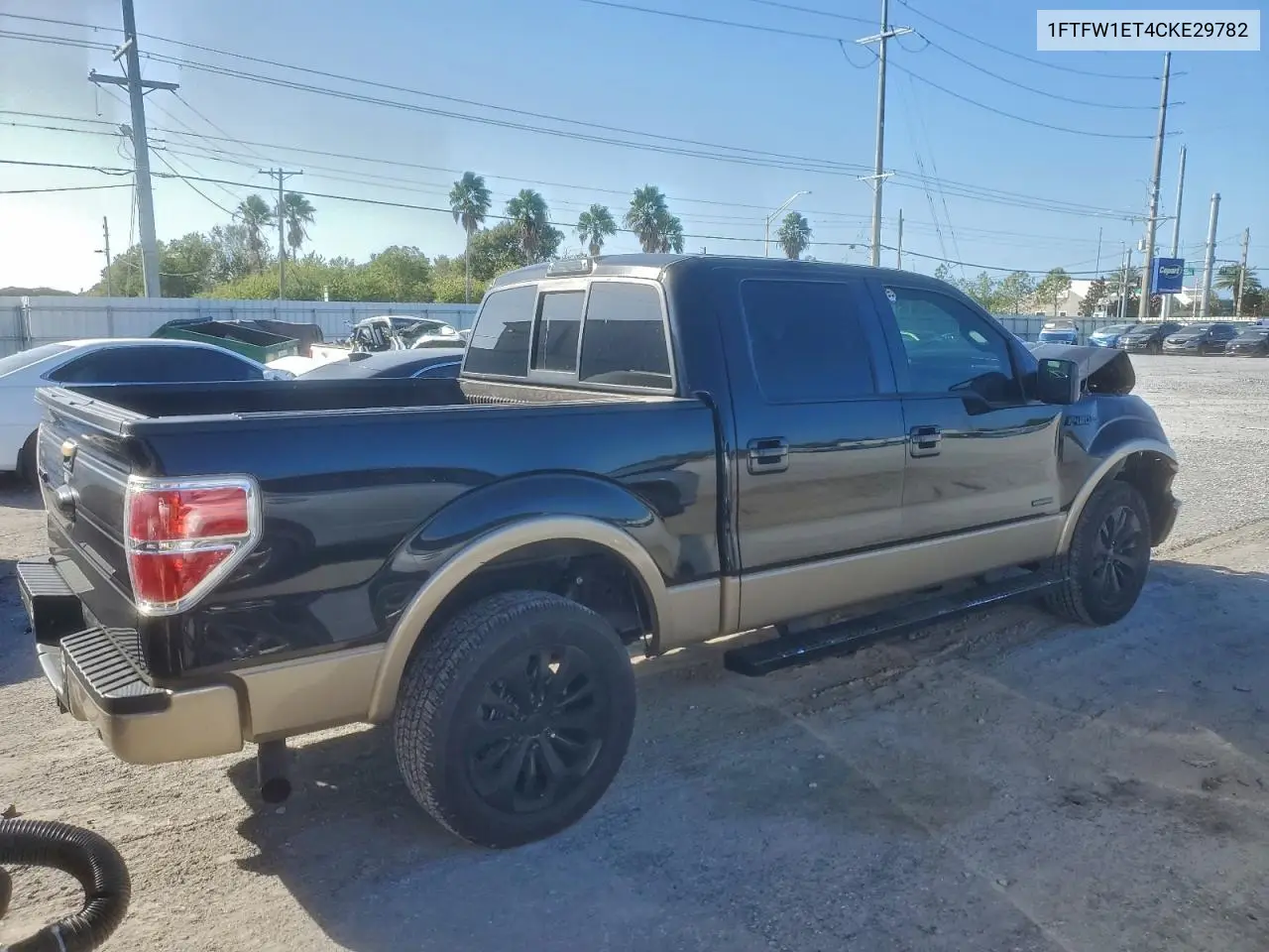 1FTFW1ET4CKE29782 2012 Ford F150 Supercrew