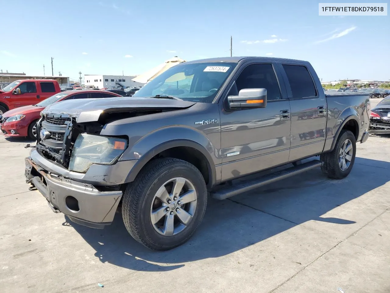 1FTFW1ET8DKD79518 2013 Ford F150 Supercrew