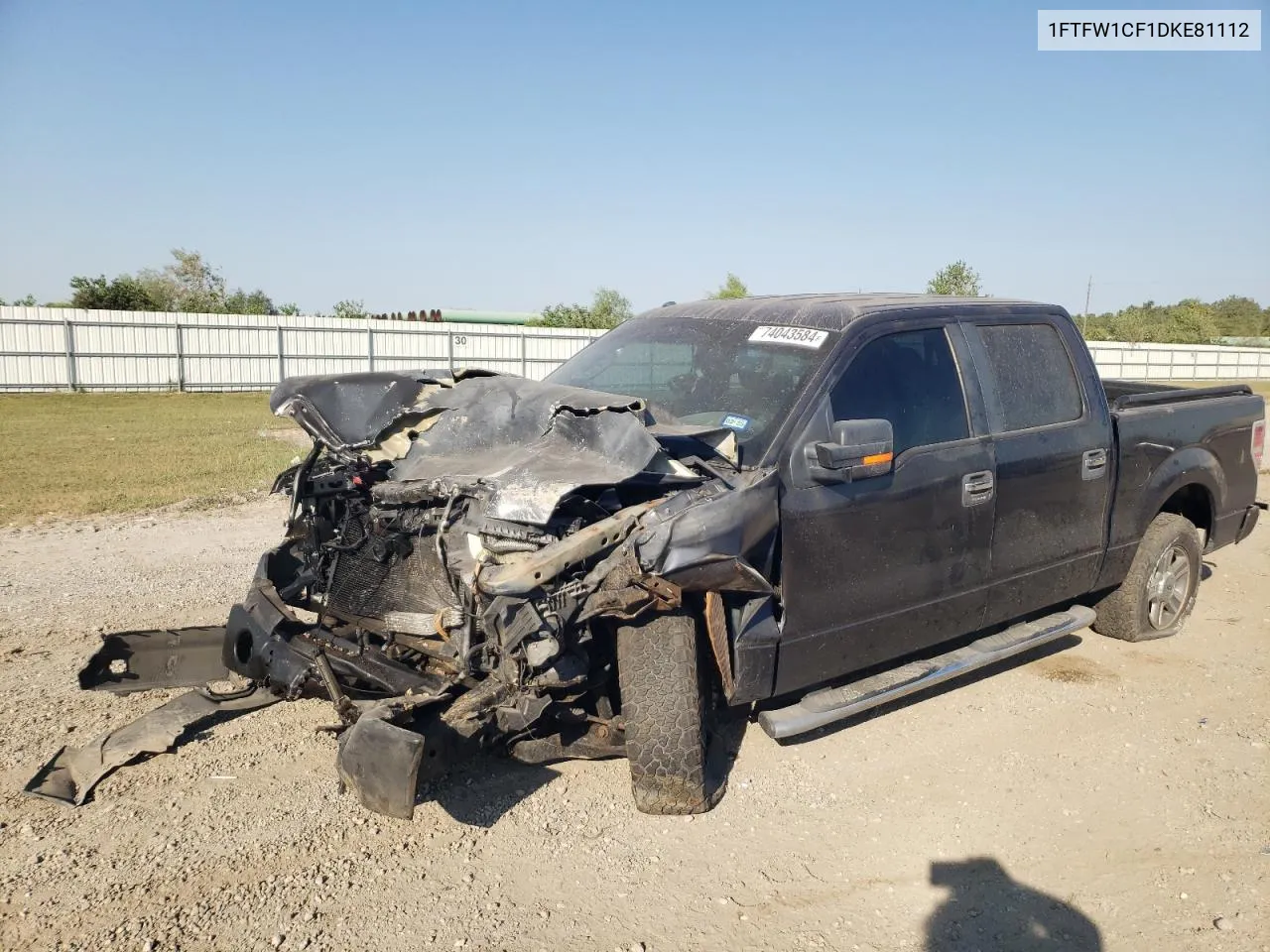 1FTFW1CF1DKE81112 2013 Ford F150 Supercrew