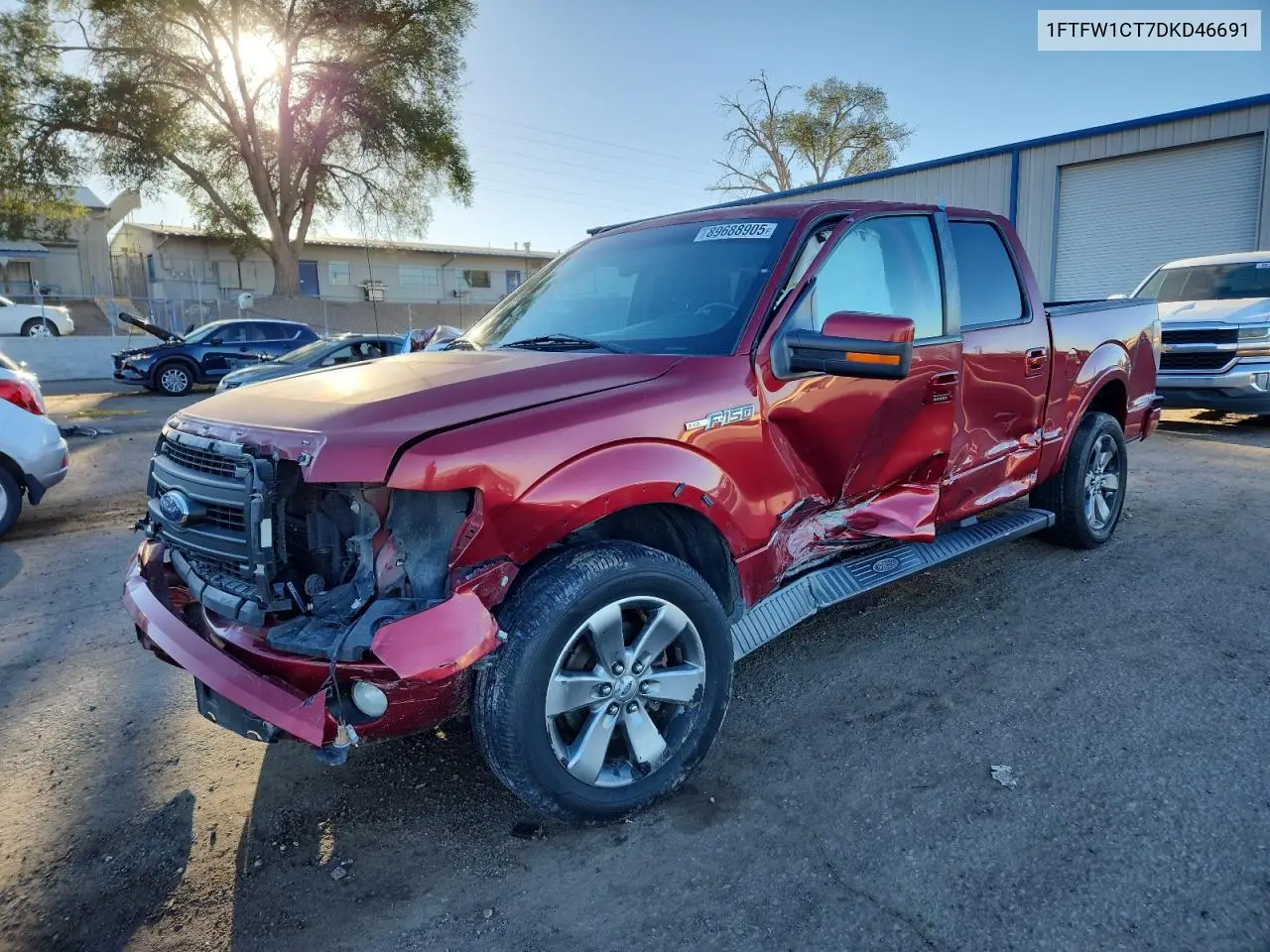 1FTFW1CT7DKD46691 2013 Ford F150 Supercrew