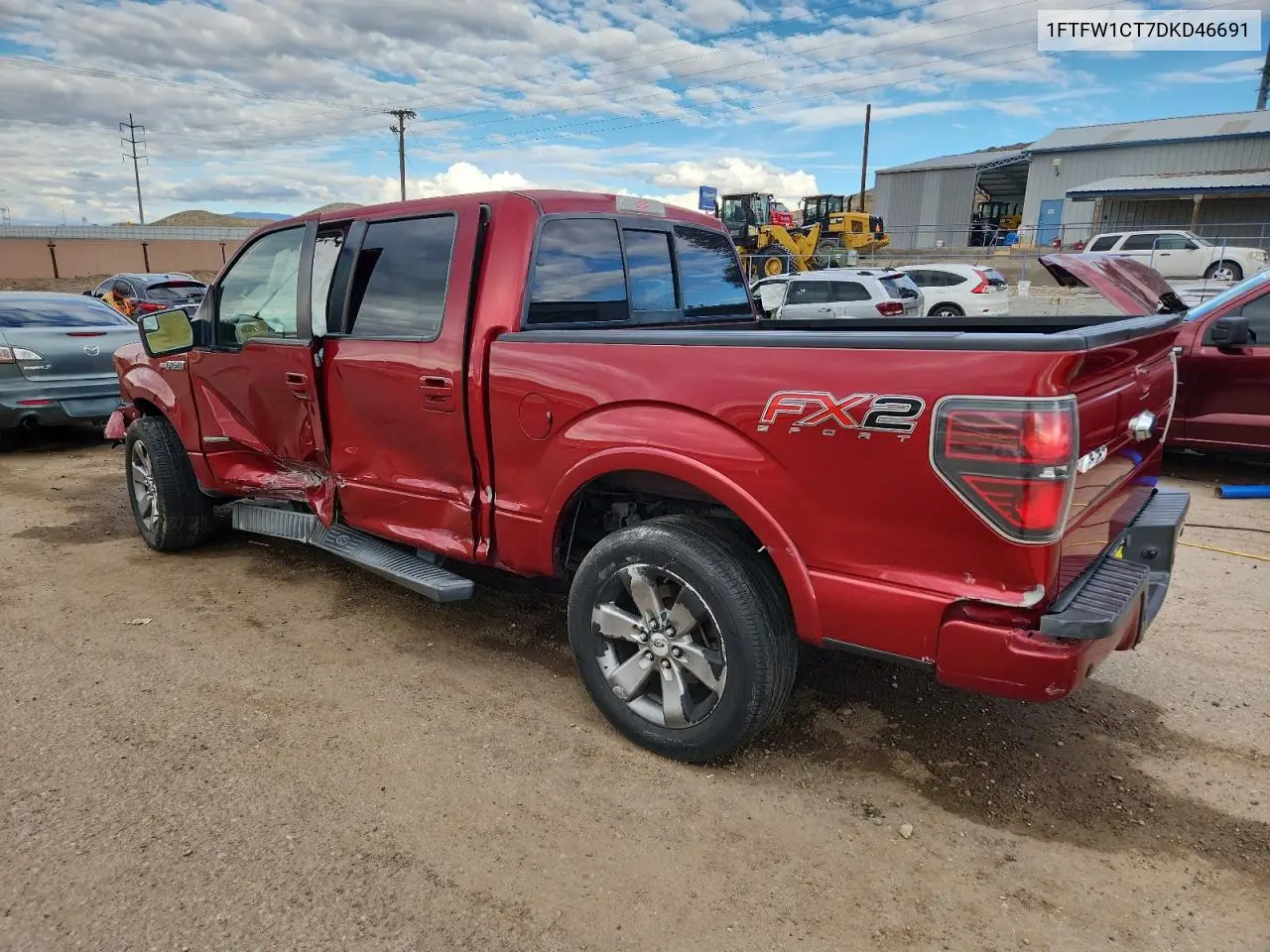 1FTFW1CT7DKD46691 2013 Ford F150 Supercrew