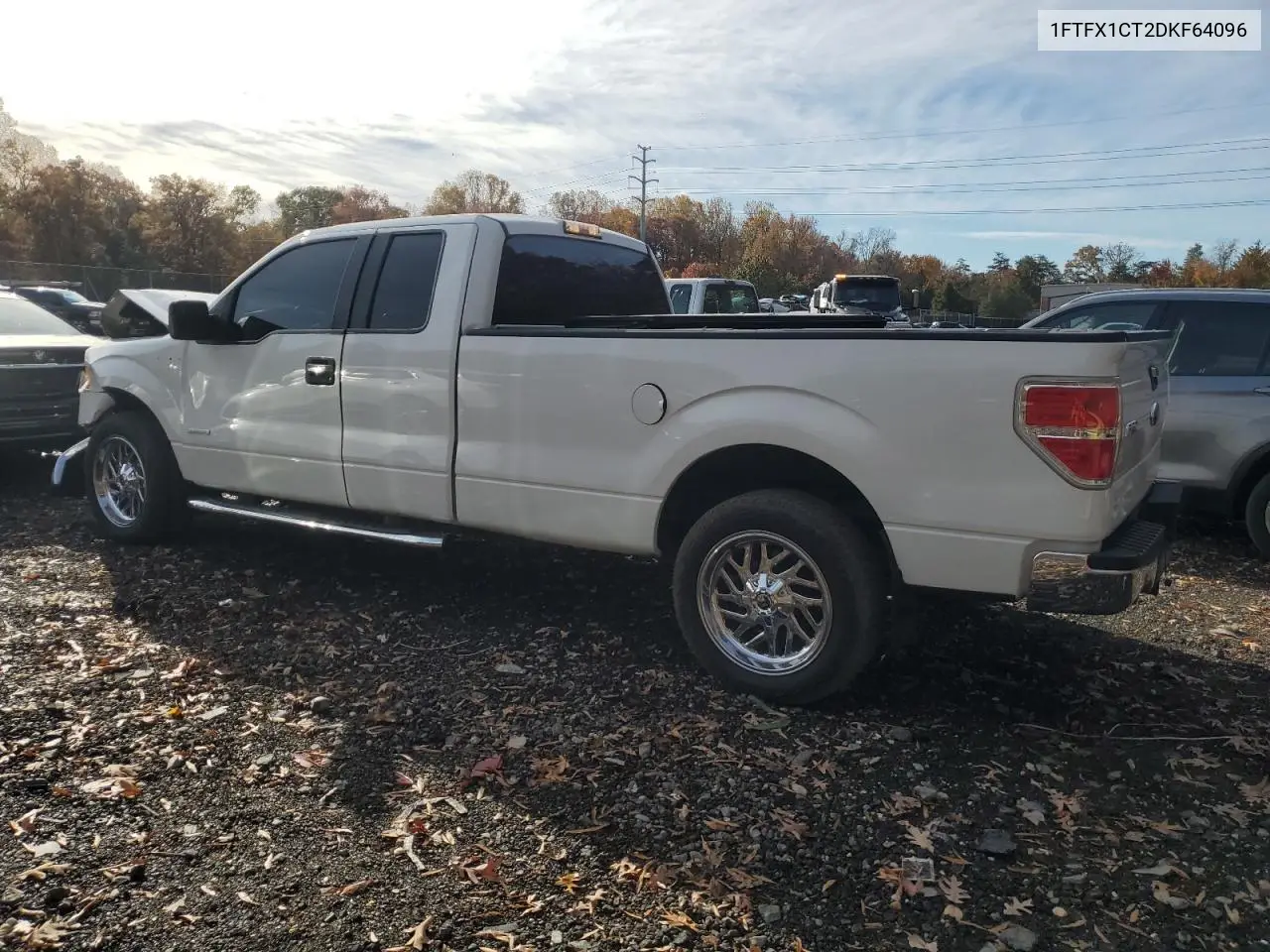 1FTFX1CT2DKF64096 2013 Ford F150 Super Cab