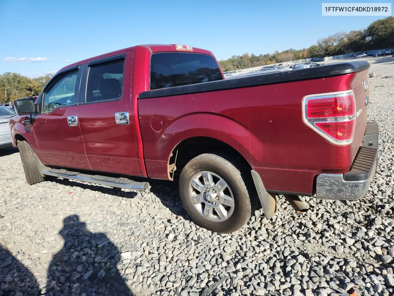 1FTFW1CF4DKD18972 2013 Ford F150 Supercrew