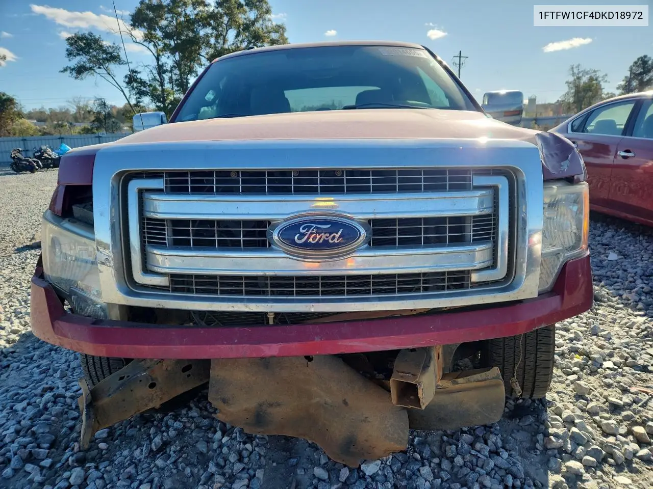 1FTFW1CF4DKD18972 2013 Ford F150 Supercrew