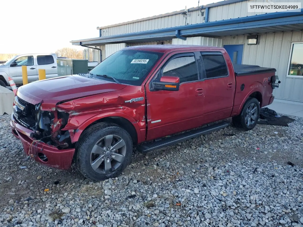 1FTFW1CT5DKE04989 2013 Ford F150 Supercrew