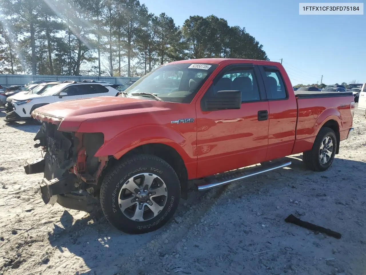 1FTFX1CF3DFD75184 2013 Ford F150 Super Cab