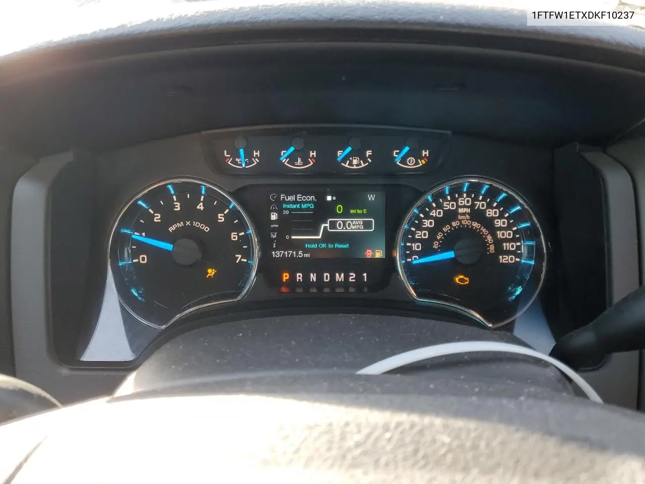 1FTFW1ETXDKF10237 2013 Ford F150 Supercrew