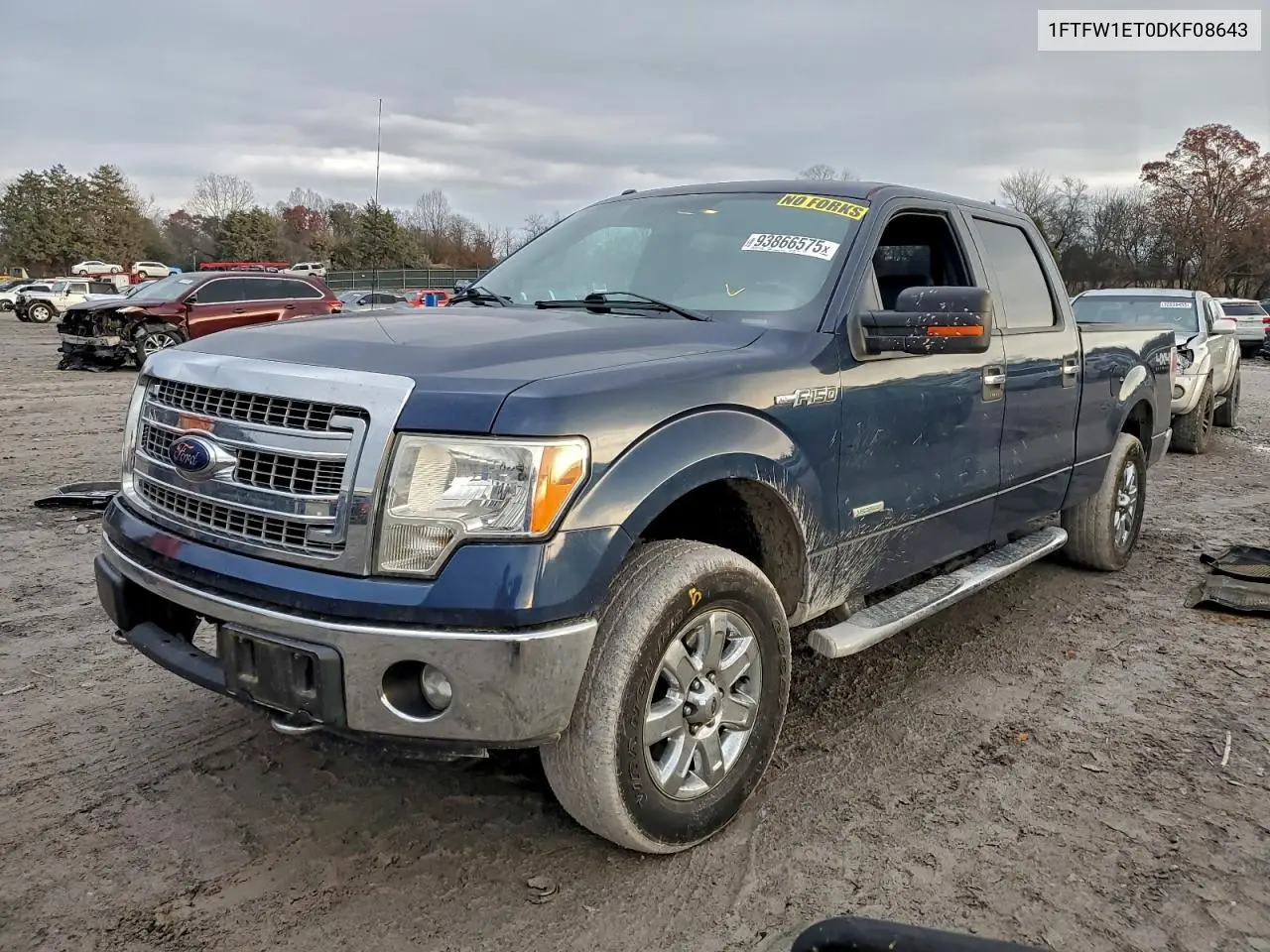 1FTFW1ET0DKF08643 2013 Ford F150 Supercrew