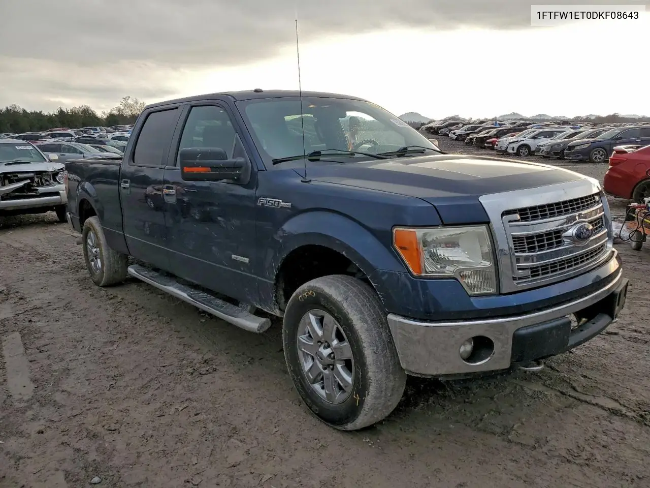 1FTFW1ET0DKF08643 2013 Ford F150 Supercrew