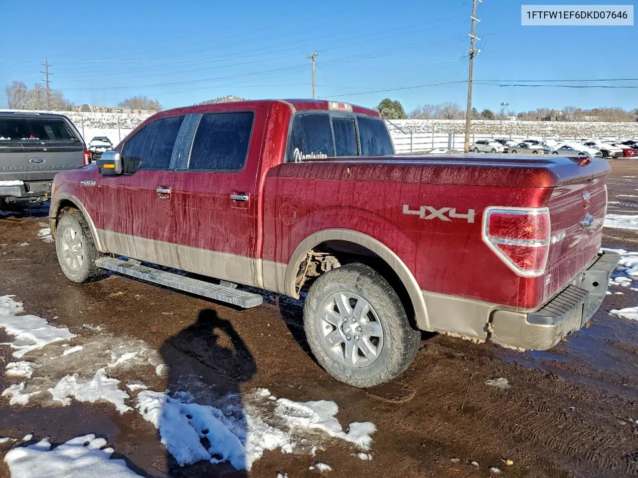 1FTFW1EF6DKD07646 2013 Ford F150 Supercrew