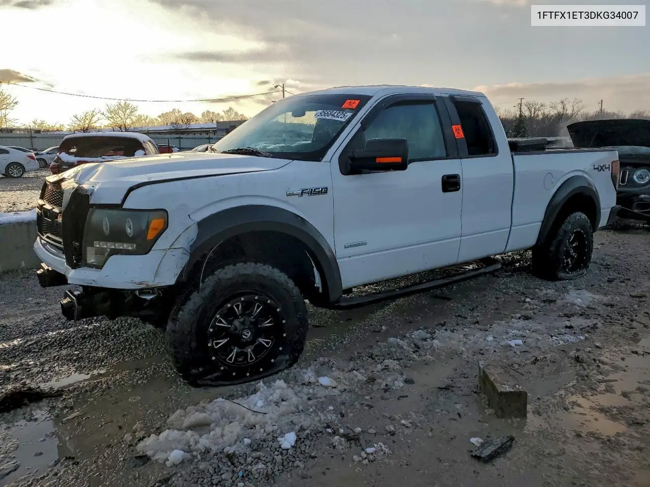 1FTFX1ET3DKG34007 2013 Ford F150 Super Cab