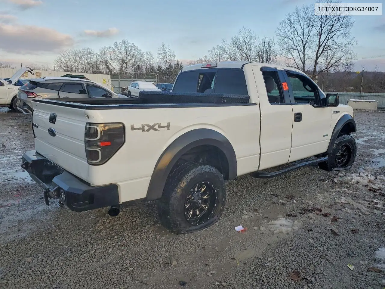1FTFX1ET3DKG34007 2013 Ford F150 Super Cab