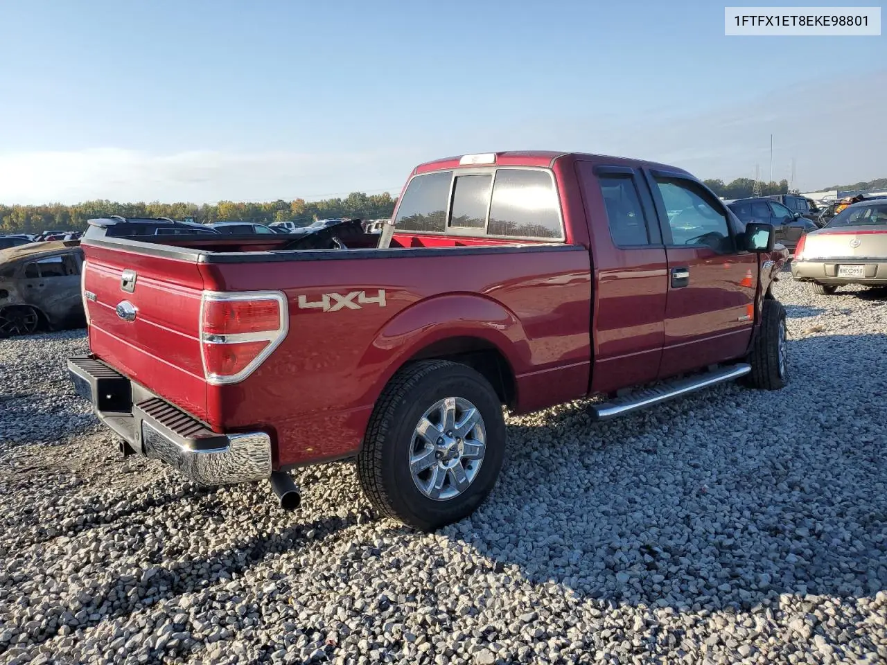 1FTFX1ET8EKE98801 2014 Ford F150 Super Cab