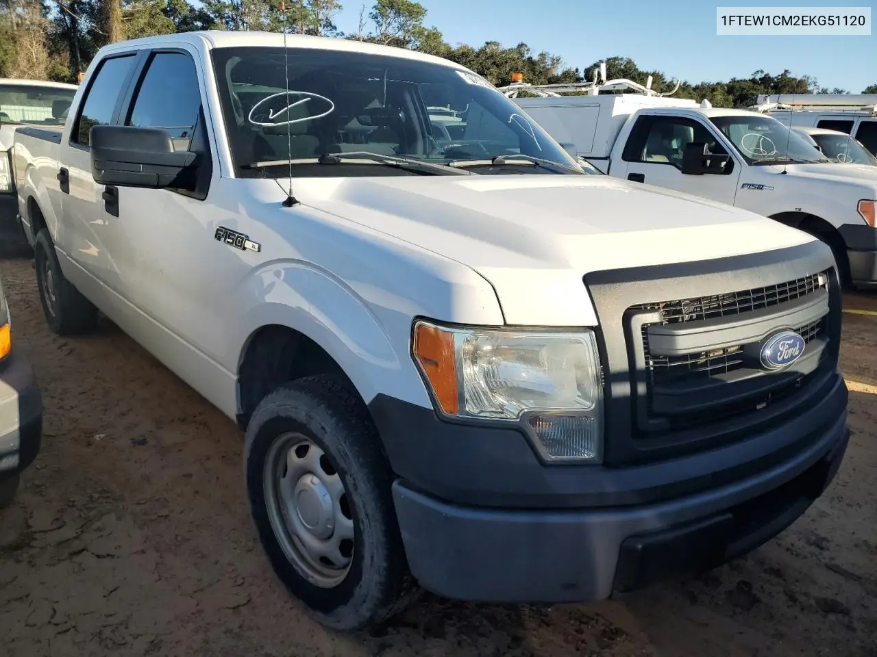 1FTEW1CM2EKG51120 2014 Ford F150 Supercrew