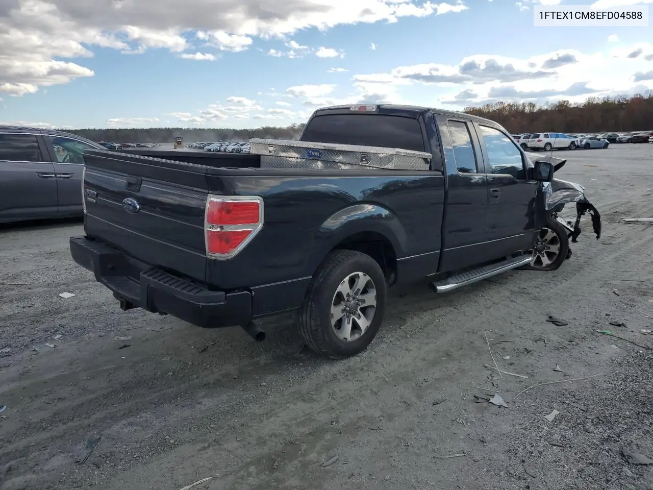 1FTEX1CM8EFD04588 2014 Ford F150 Super Cab