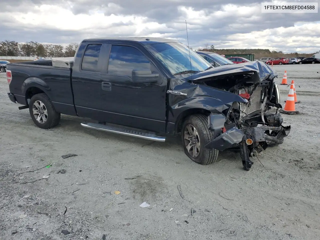 1FTEX1CM8EFD04588 2014 Ford F150 Super Cab