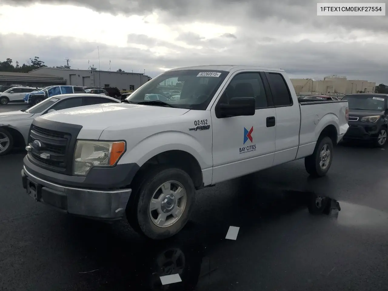 1FTEX1CM0EKF27554 2014 Ford F150 Super Cab