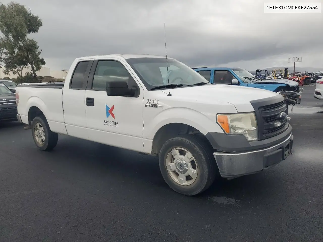 1FTEX1CM0EKF27554 2014 Ford F150 Super Cab