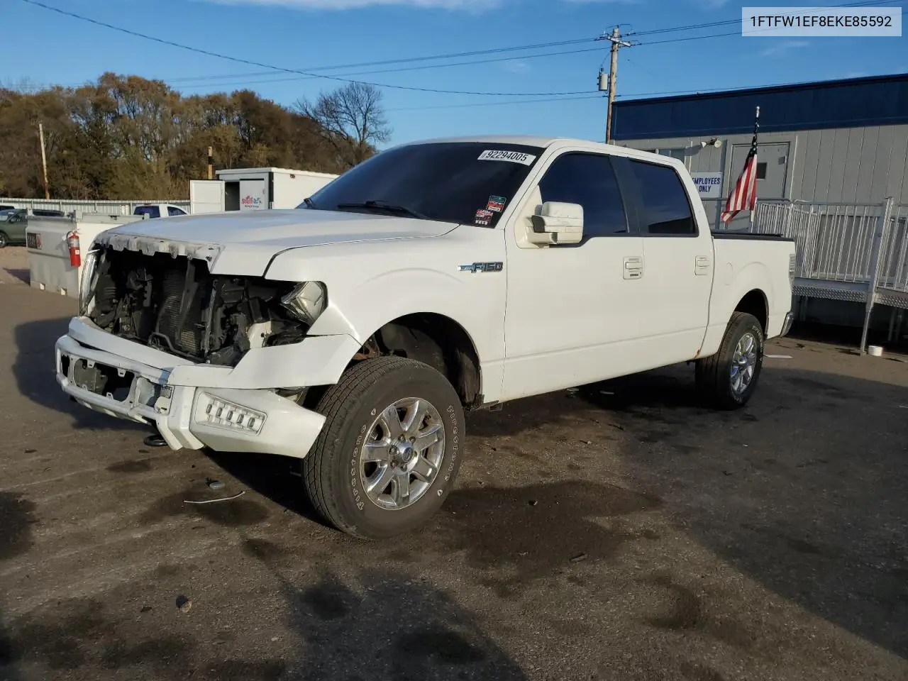 1FTFW1EF8EKE85592 2014 Ford F150 Supercrew