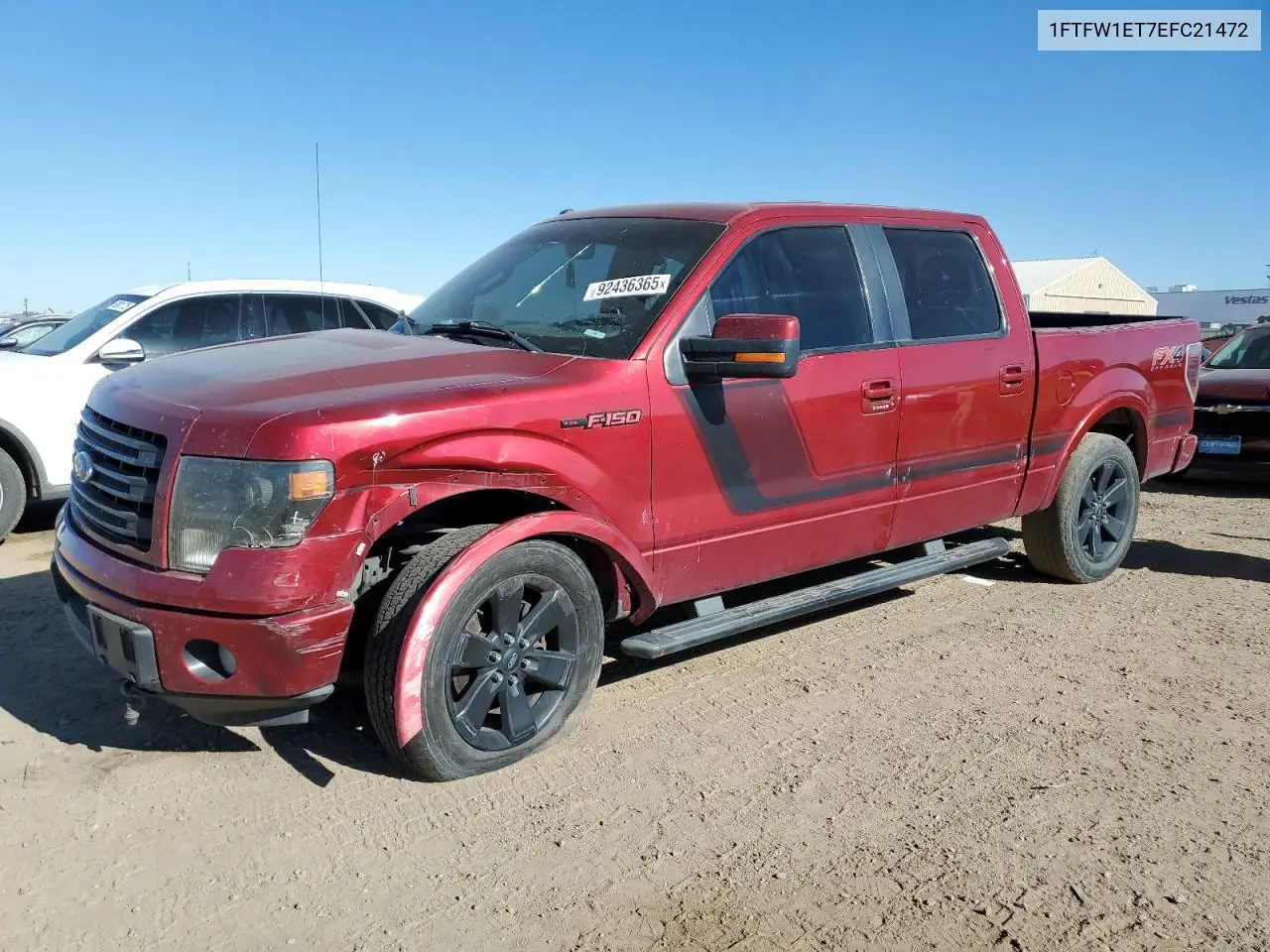 1FTFW1ET7EFC21472 2014 Ford F150 Supercrew