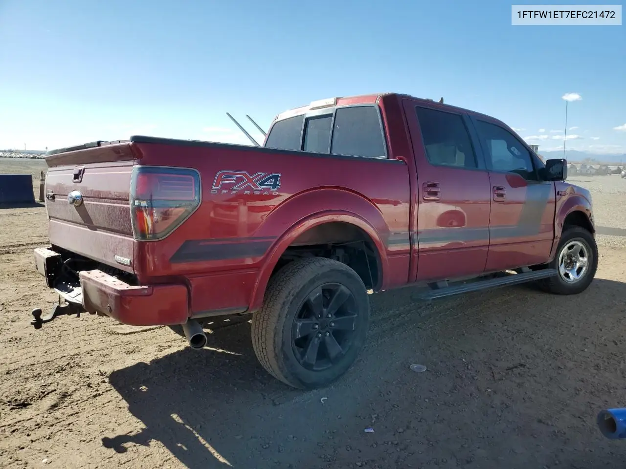 1FTFW1ET7EFC21472 2014 Ford F150 Supercrew