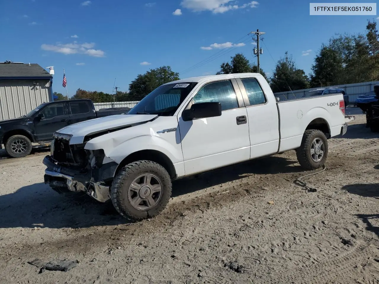 1FTFX1EF5EKG51760 2014 Ford F150 Super Cab