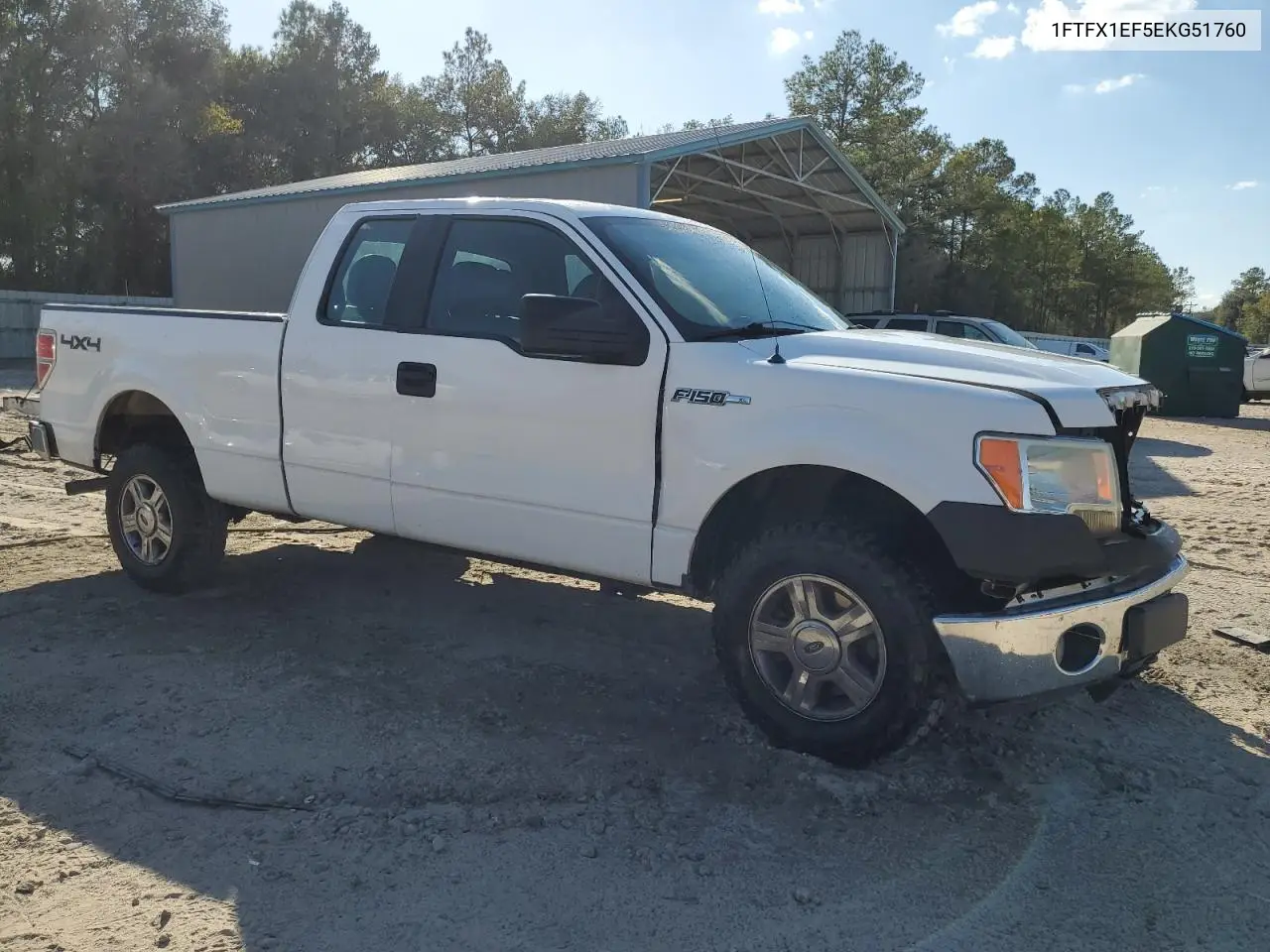 1FTFX1EF5EKG51760 2014 Ford F150 Super Cab