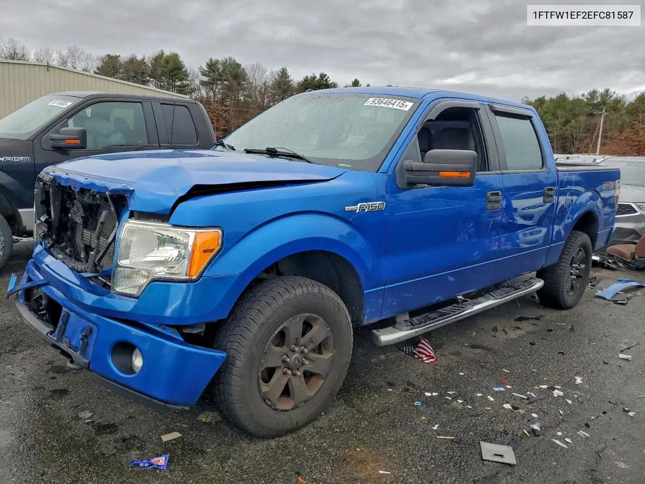 1FTFW1EF2EFC81587 2014 Ford F150 Supercrew