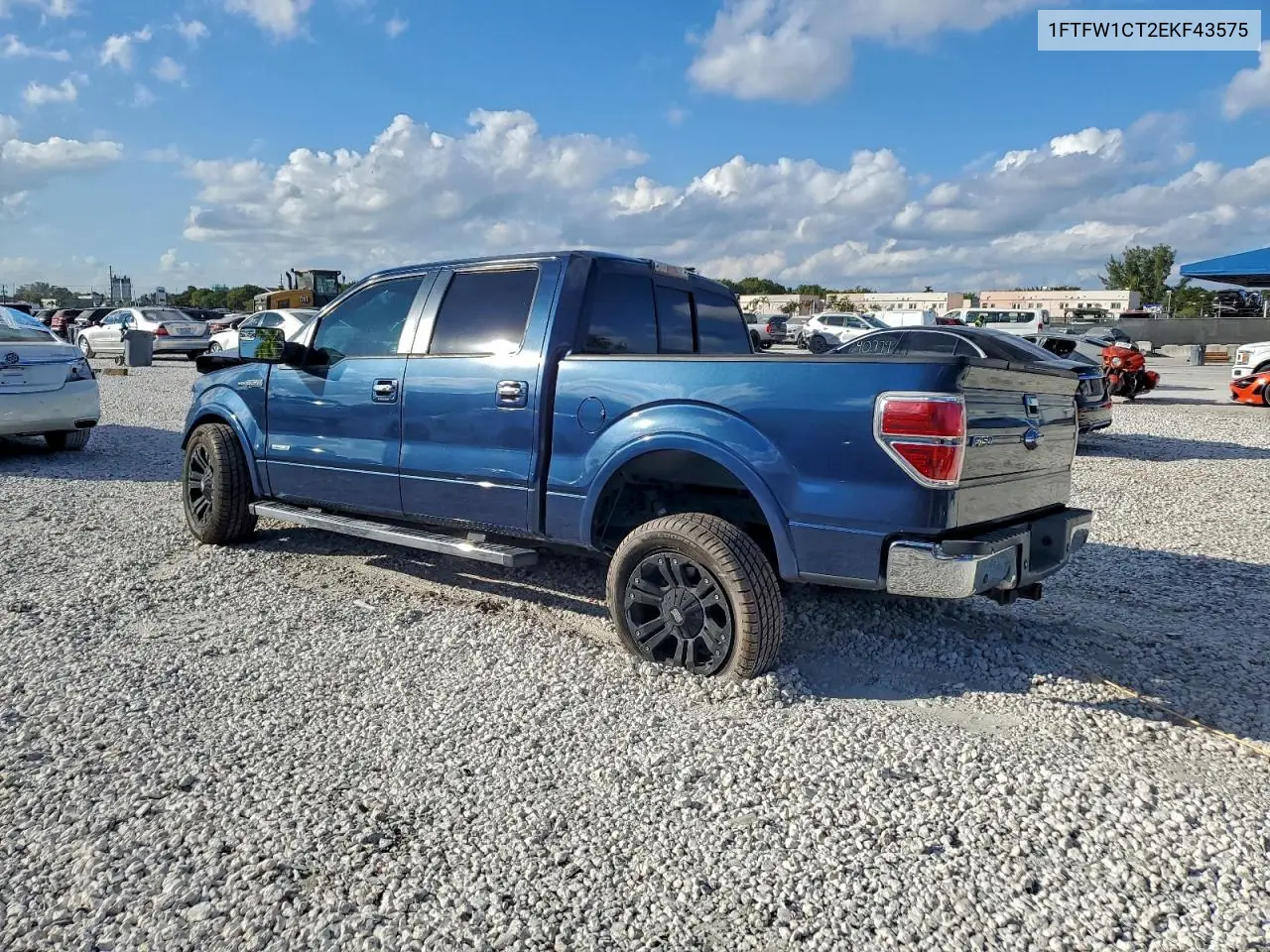 1FTFW1CT2EKF43575 2014 Ford F150 Supercrew
