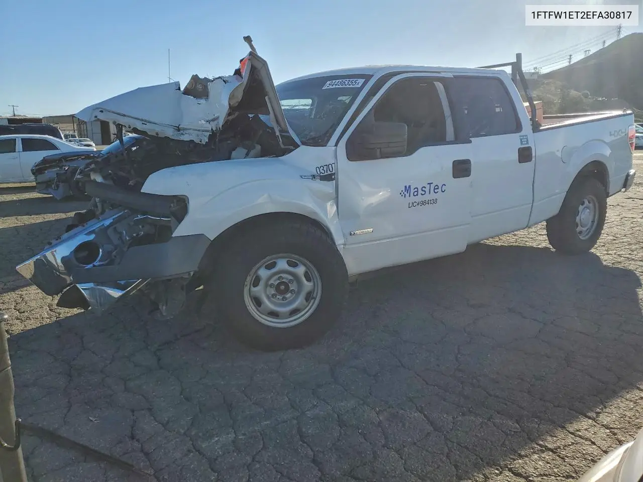 1FTFW1ET2EFA30817 2014 Ford F150 Supercrew