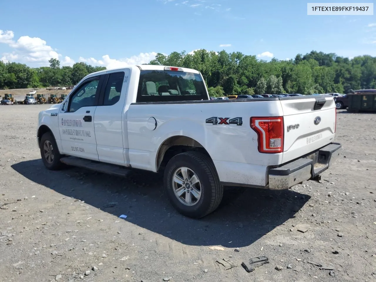 2015 Ford F150 Super Cab VIN: 1FTEX1E89FKF19437 Lot: 61222114