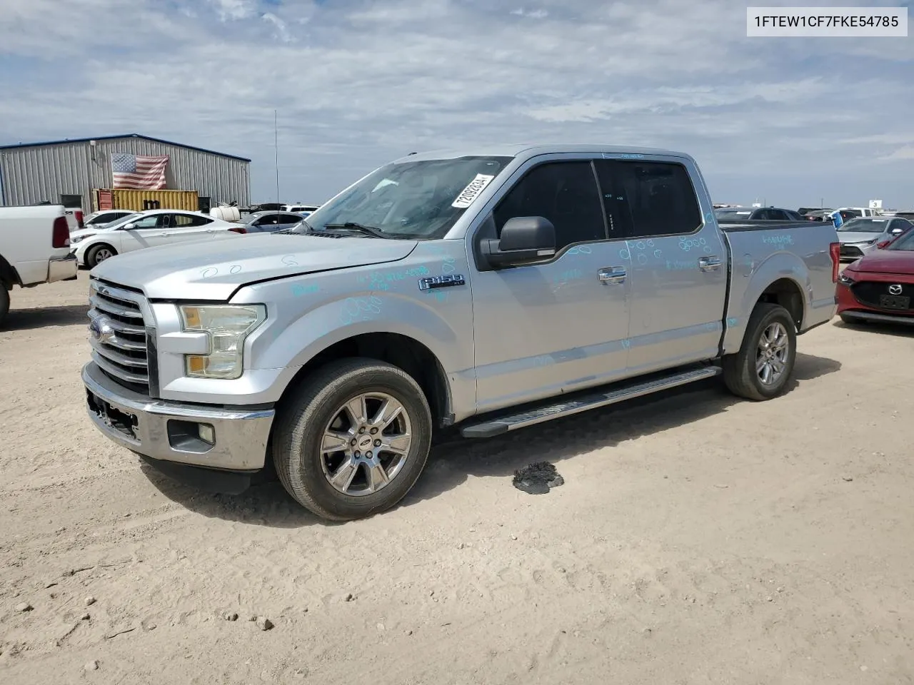 2015 Ford F150 Supercrew VIN: 1FTEW1CF7FKE54785 Lot: 72092834