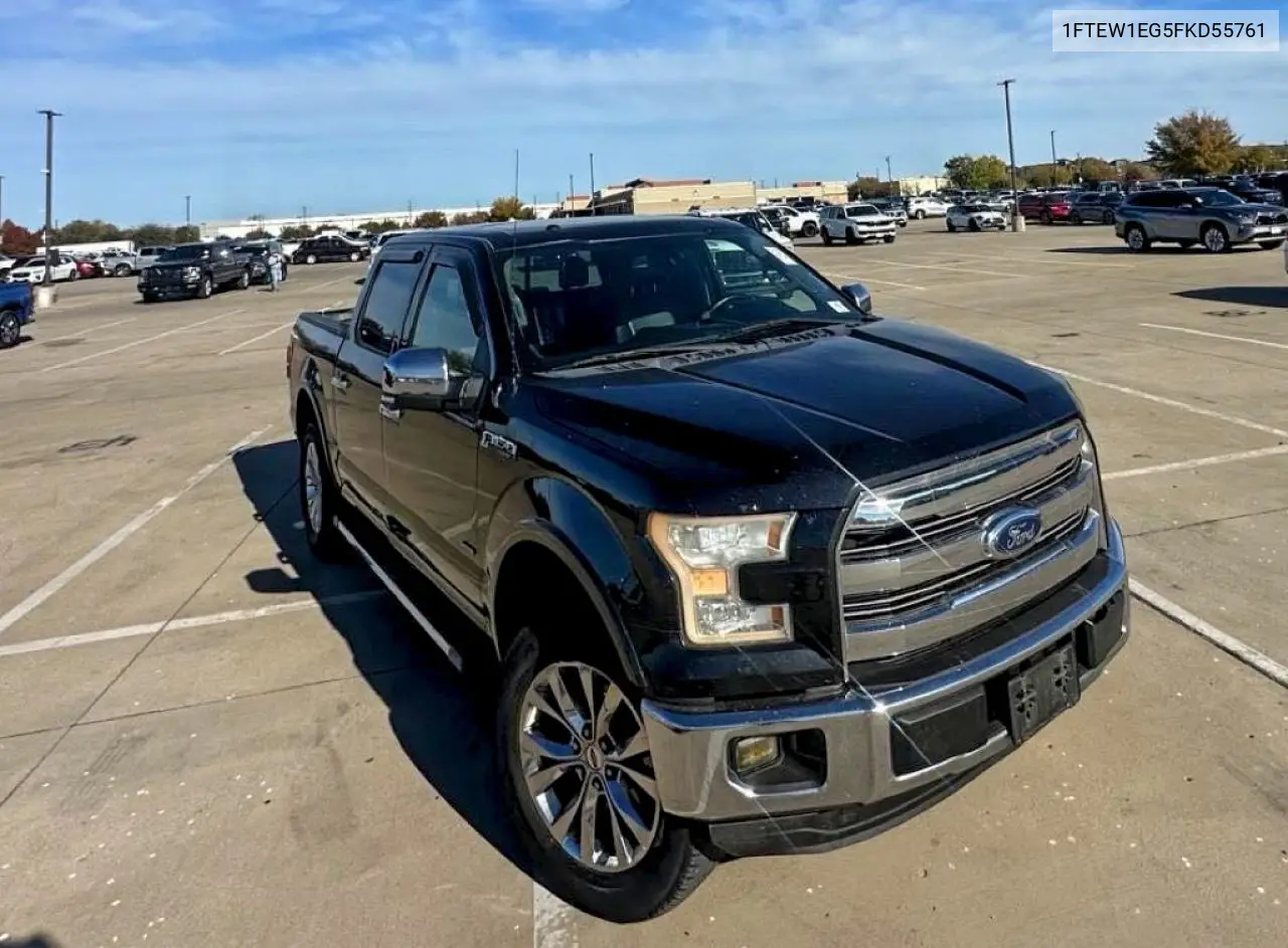 1FTEW1EG5FKD55761 2015 Ford F150 Supercrew