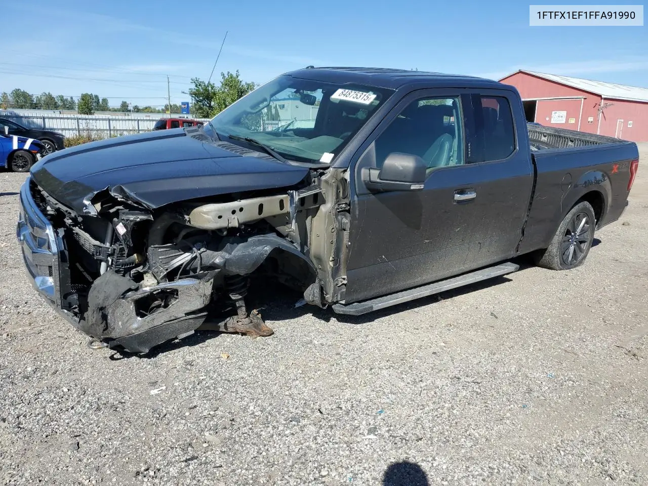 1FTFX1EF1FFA91990 2015 Ford F150 Super Cab