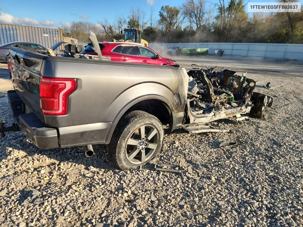 1FTEW1EG5FFB83837 2015 Ford F150 Supercrew