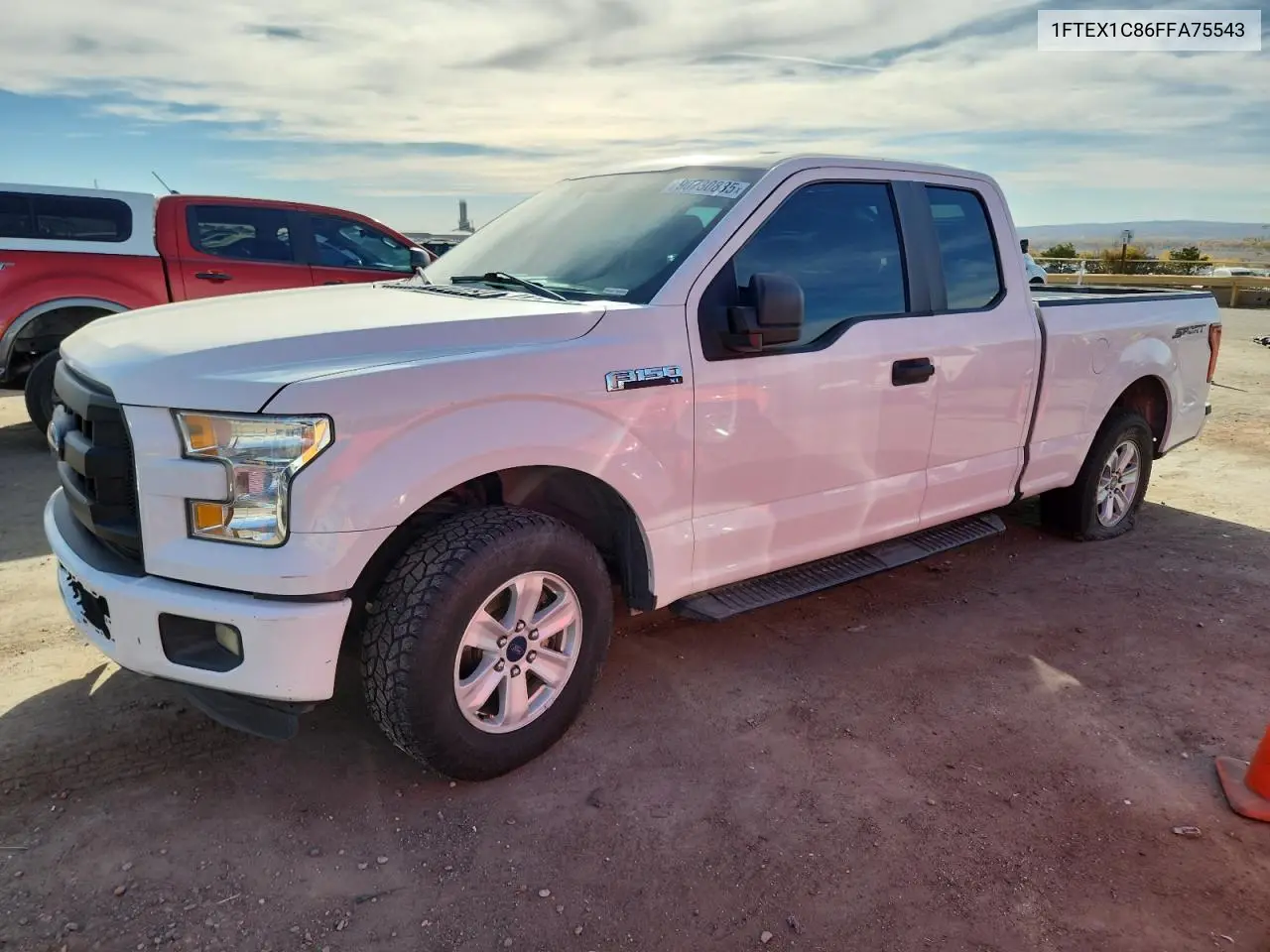 1FTEX1C86FFA75543 2015 Ford F150 Super Cab