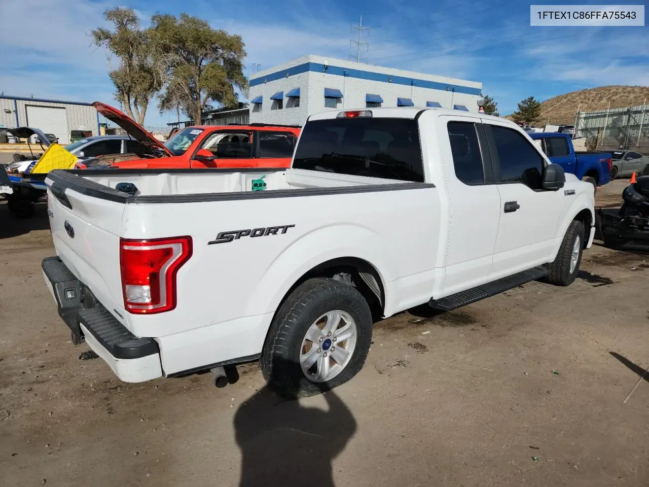 1FTEX1C86FFA75543 2015 Ford F150 Super Cab