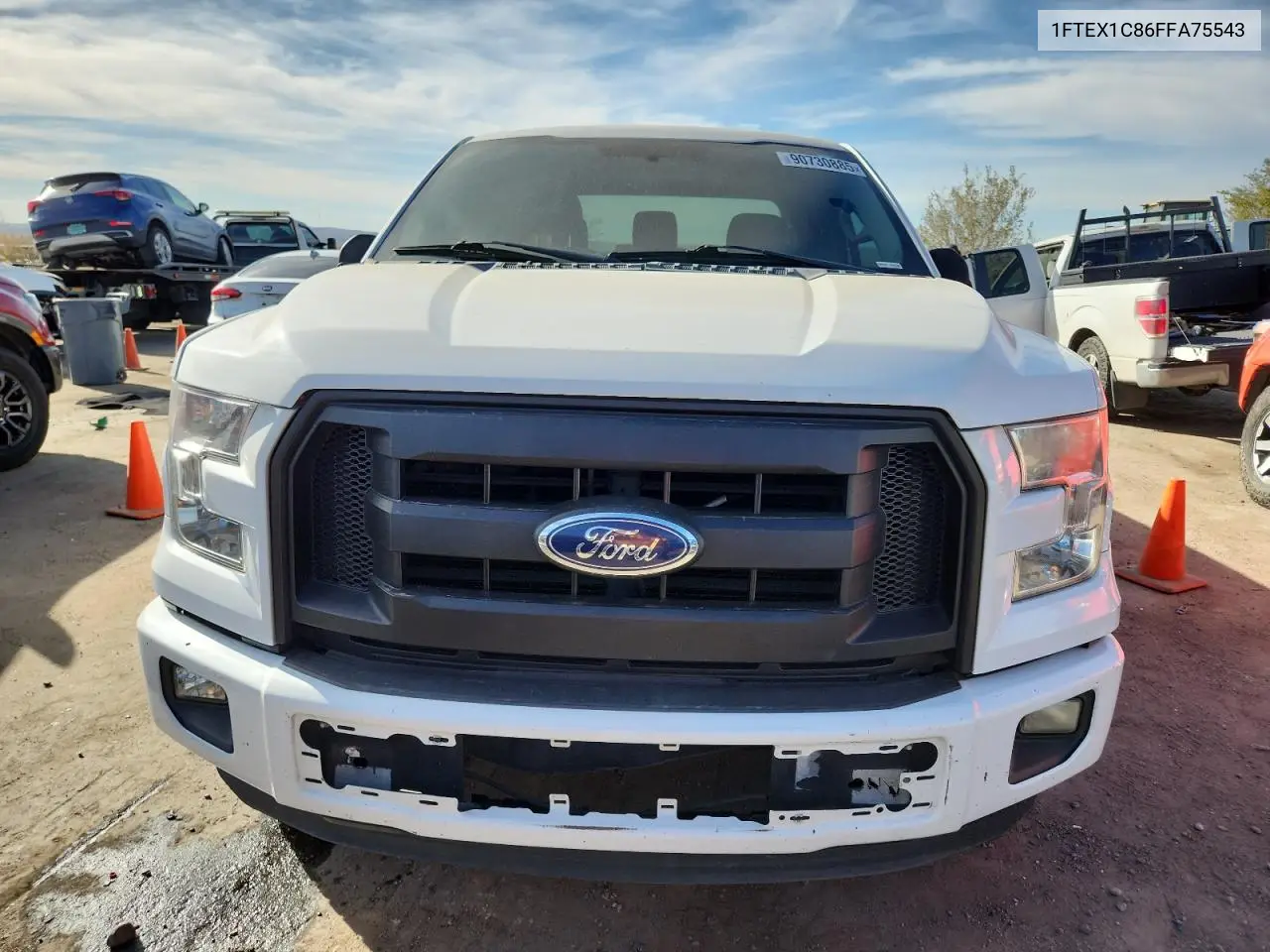 1FTEX1C86FFA75543 2015 Ford F150 Super Cab