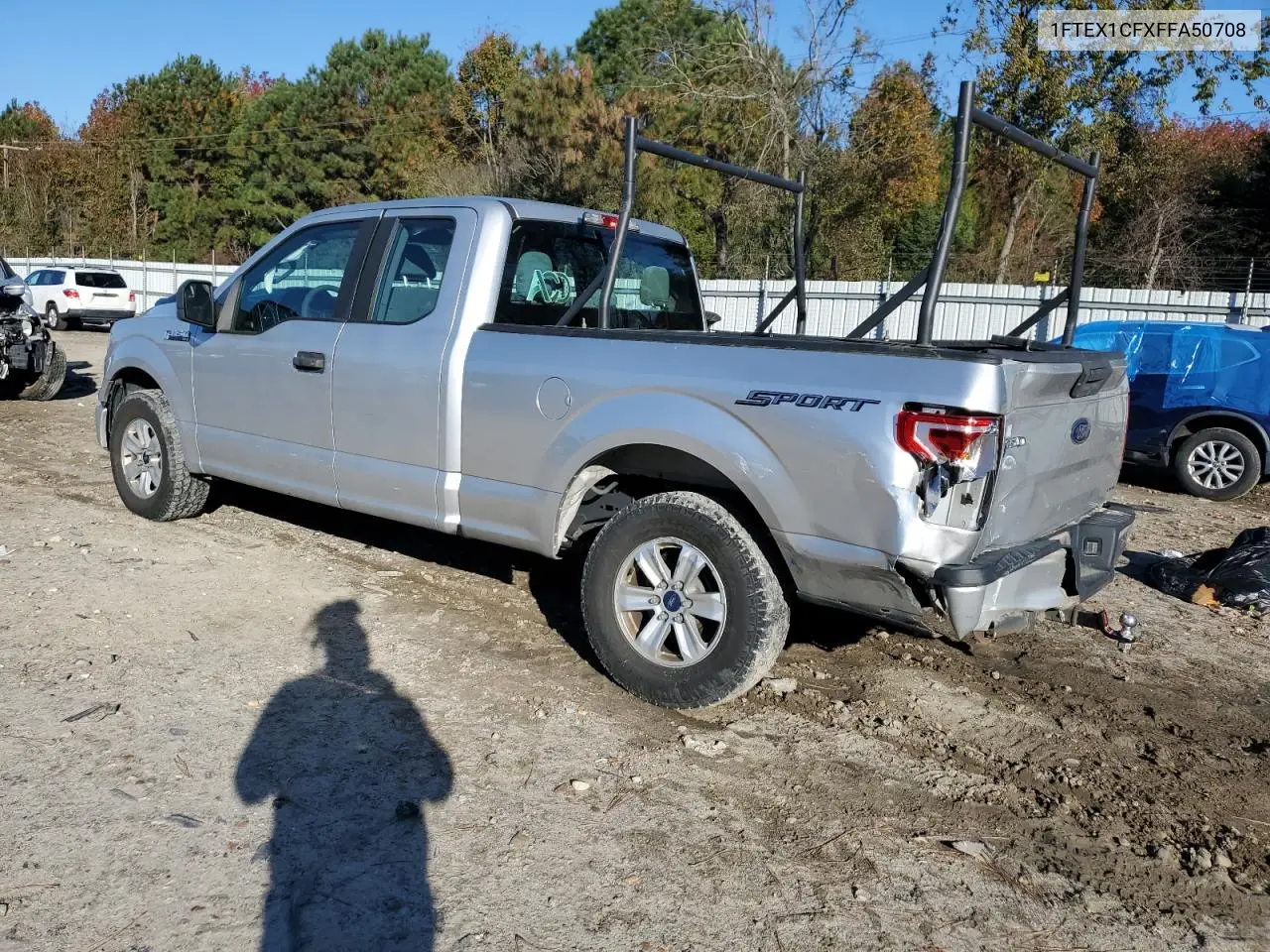 1FTEX1CFXFFA50708 2015 Ford F150 Super Cab