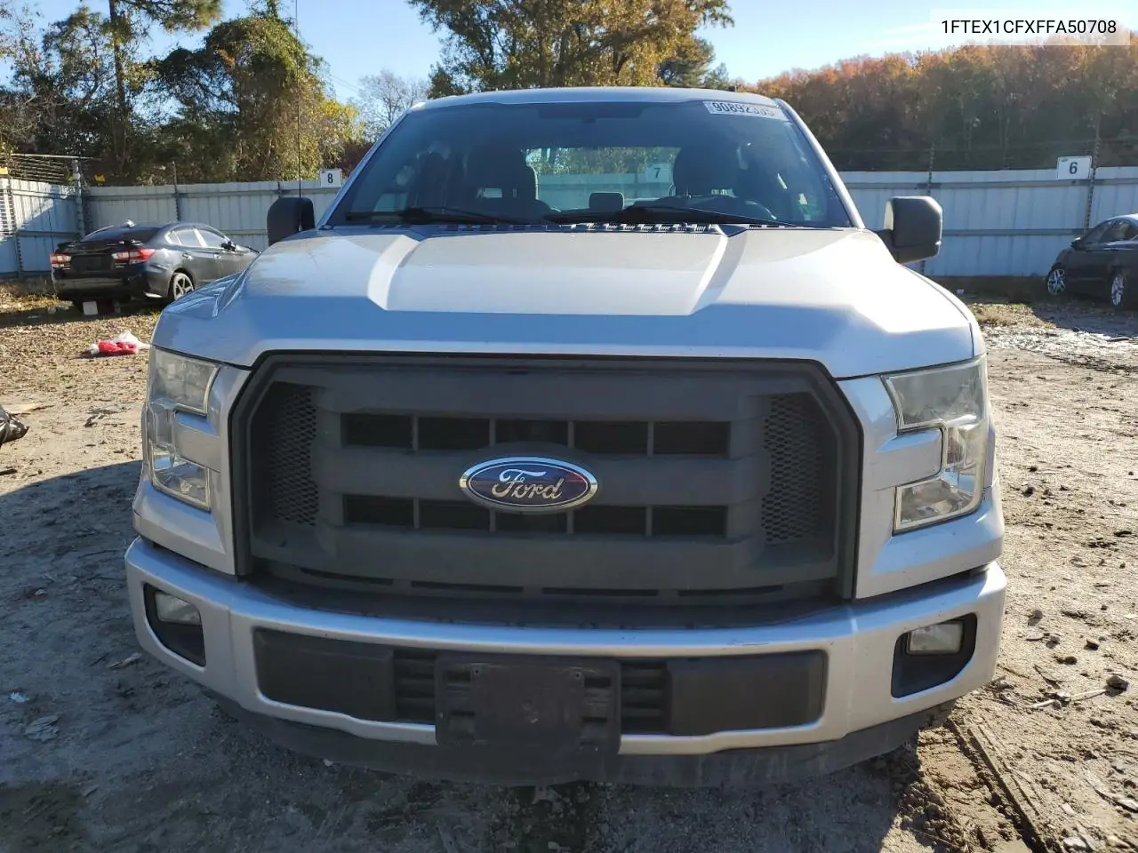 1FTEX1CFXFFA50708 2015 Ford F150 Super Cab