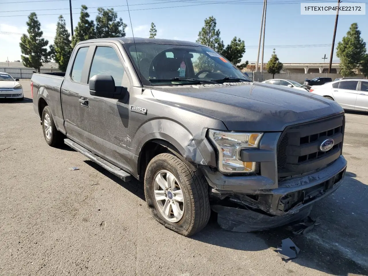 1FTEX1CP4FKE22172 2015 Ford F150 Super Cab