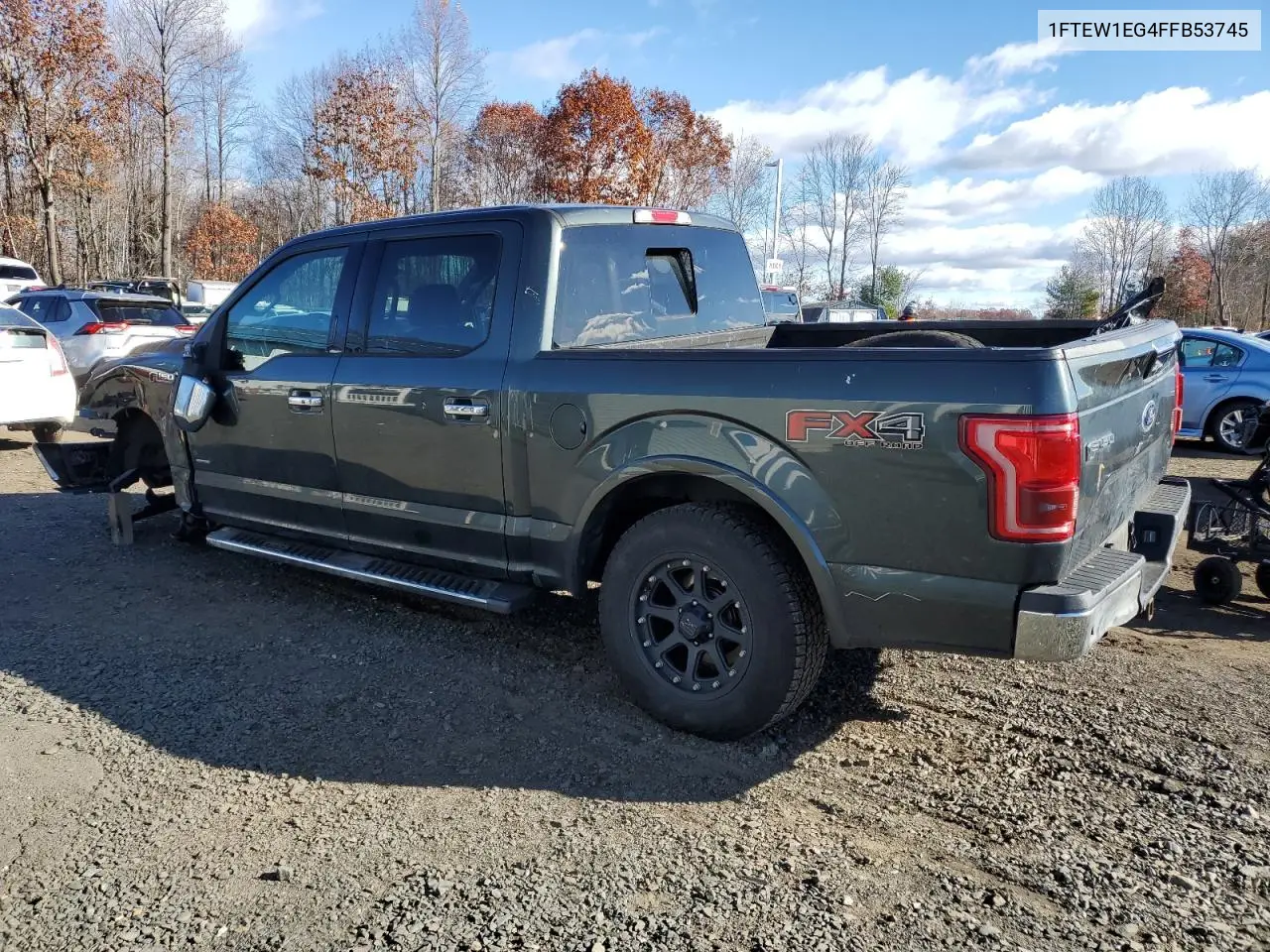 1FTEW1EG4FFB53745 2015 Ford F150 Supercrew